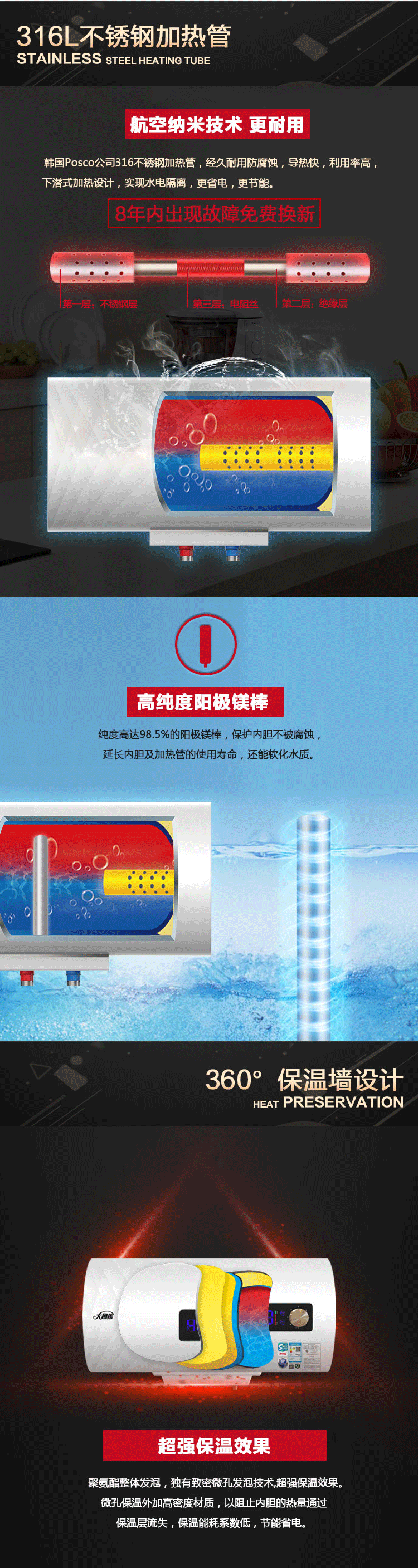 凡尔赛316L加热管